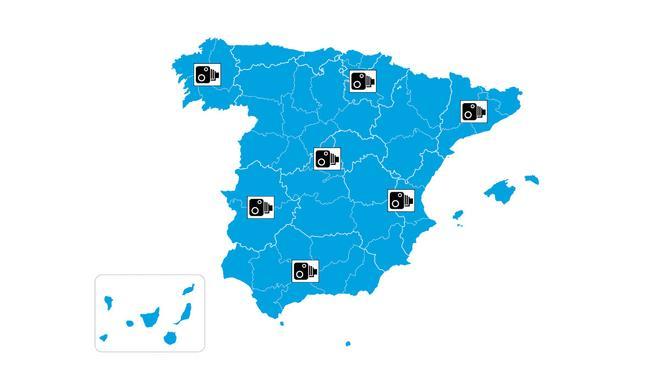 Radar Veloláser: aquest mapa mostra on són els radars invisibles de la DGT