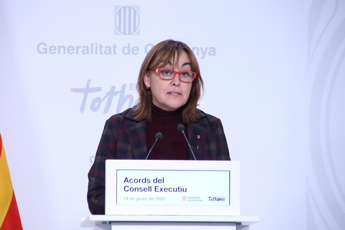 La portavoz del Govern, Sílvia Paneque, en rueda de prensa este martes La portavoz del Govern, Sílvia Paneque, en rueda de prensa este martes
