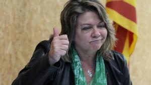 Creu Camacho, després de conèixer-se els resultats de la votació. | ALEJANDRO GARCÍA / EFE