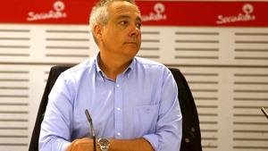 Pere Navarro, ex primer secretari del PSC, en una reunió de l’executiva del PSOE.