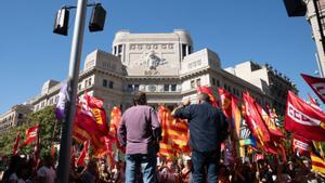 Els sindicats protesten contra l’"immobilisme" de la patronal