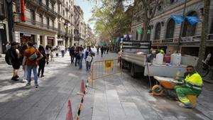 Barcelona renovarà el paviment del Portal de l’Àngel