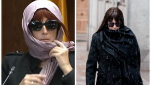 Patricia Uriz, ex mujer de Koldo García, en su comparecencia en la comisión de investigación en el Senado (izq.) y Jessica Rodríguez, ex pareja de José Luis Ábalos, a su llegada al Tribunal Supremo.