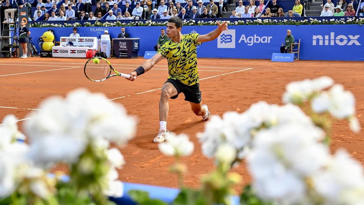 Carlitos Alcaraz en la final del Barcelona Open para repetir título