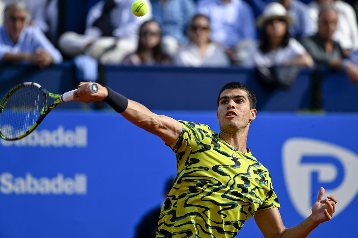 Carlitos Alcaraz en la final del Barcelona Open para repetir título