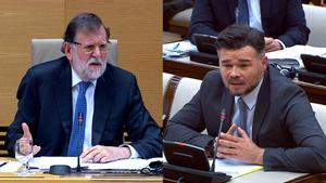 Rajoy i Rufián ja es fan mandra mútua