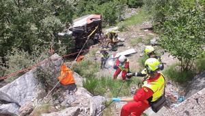 El conductor de l’autobús accidentat al Pirineu va evitar una tragèdia